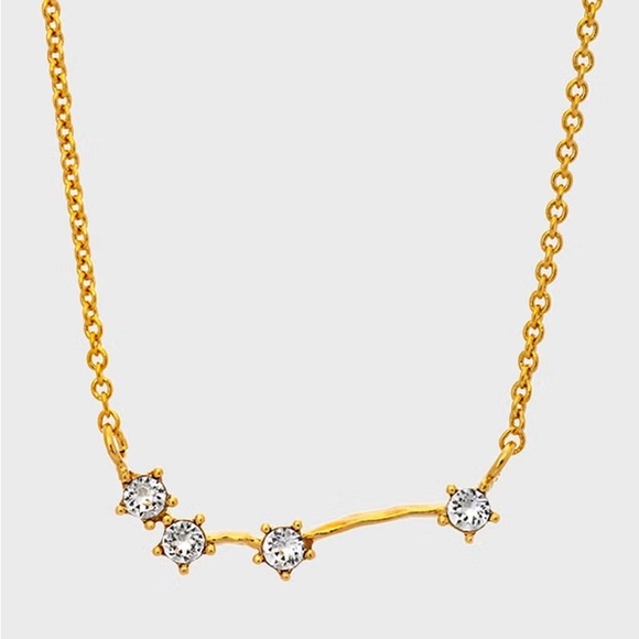 Lily and Rose Jewellery Gold Plated Aries Star Sign Necklace - Picture 3 of 4